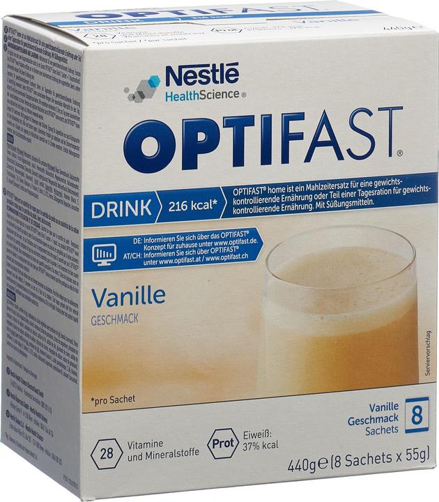 Image du produit Optifast Drink Vanille (Vanille, 8 pcs, 440 g)