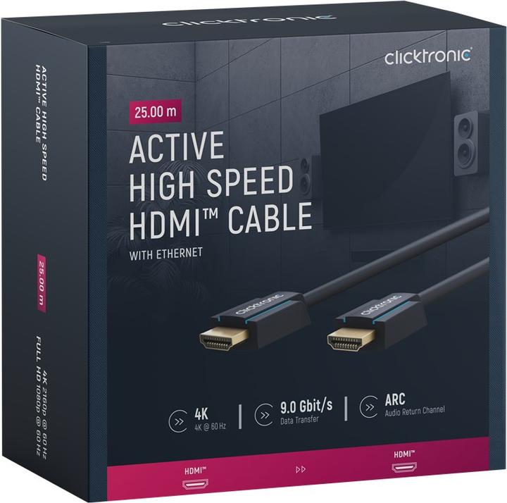 Produktbild clicktronic HDMI (Typ A) — HDMI (Typ A) (25 m, HDMI)