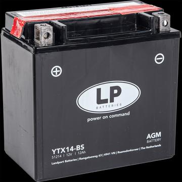 Immagine prodotto Landport Batteria moto AGM YTX14-BS 12V 12Ah/10h (12 V, 12 Ah, 190 A)