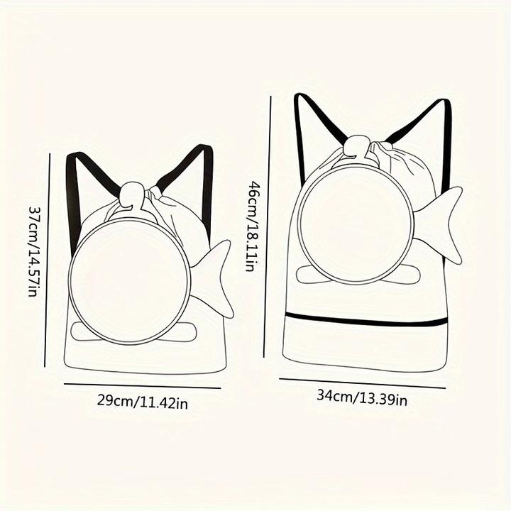Actual product image Only-Bags.Store 1 Stück wasserdichter Schwimmrucksack mit Fach für nasse und trockene Kleidung und Schuhfach -