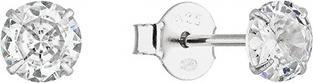 Evolution Group Sparkling silver stud earrings 11405.1