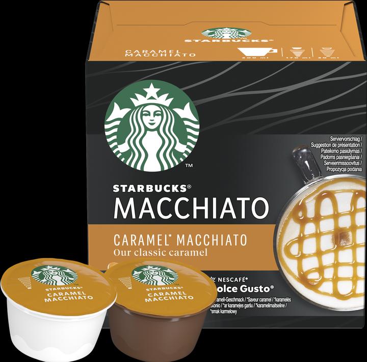 Actual product image Starbucks Caramel Macchiato by Nescafé Dolce Gusto (6 x Port.)
