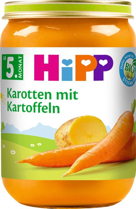 Produktbild Hipp Früh-Karotten mit Kartoffeln (190 g)