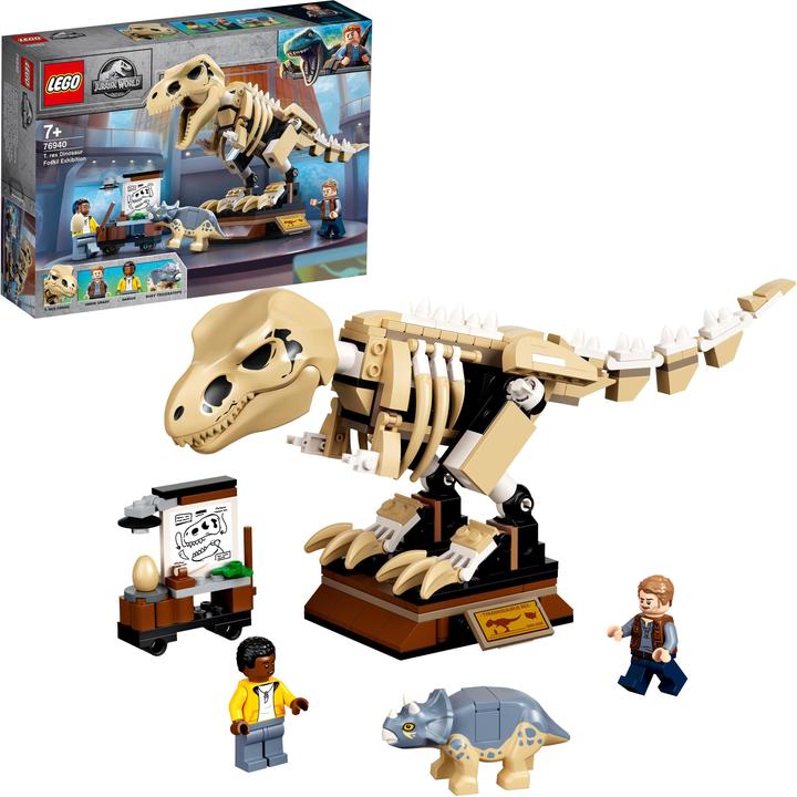 Image du produit LEGO T. Squelette de Rex dans l'exposition de fossiles (76940, LEGO Jurassic World)