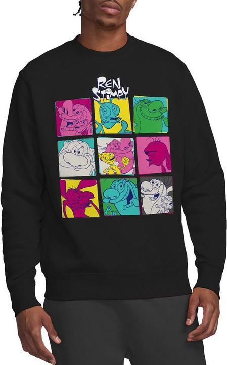 Immagine prodotto Ren & Stimpy Warhol 2 Felpa Adulto Unisex (M)