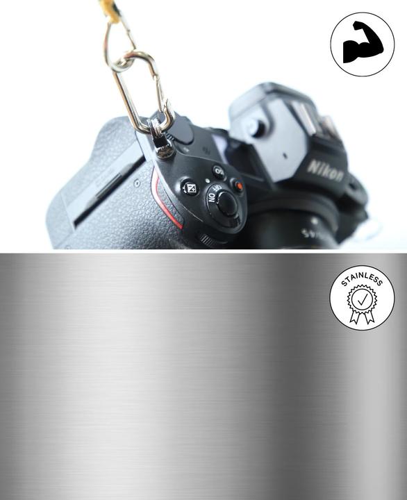 Actual product image Lalana Pendant with carabiner 50 x 45 mm, 2 pieces