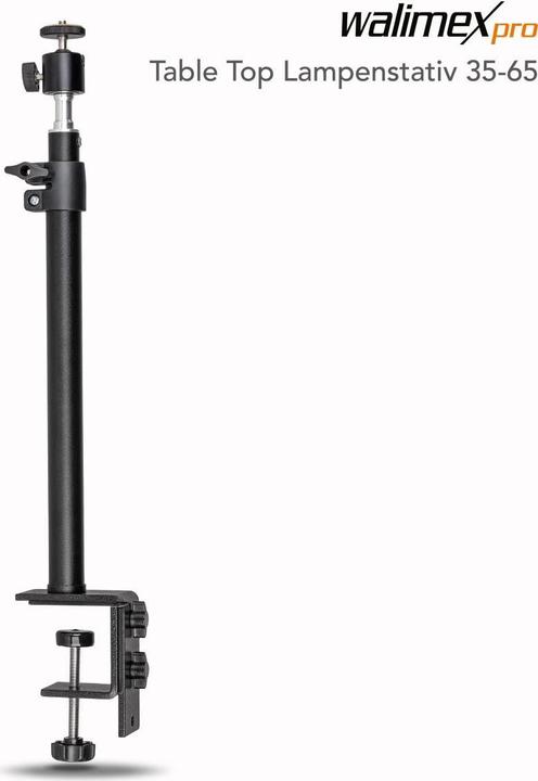 Produktbild Walimex Table Top Lampenstativ 35-65 (65 cm, 2 kg)