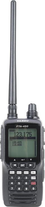 Actual product image Yaesu FTA450L Portable VHF radio for aviation, 118.000-136.975 MHz, 2200 mAh