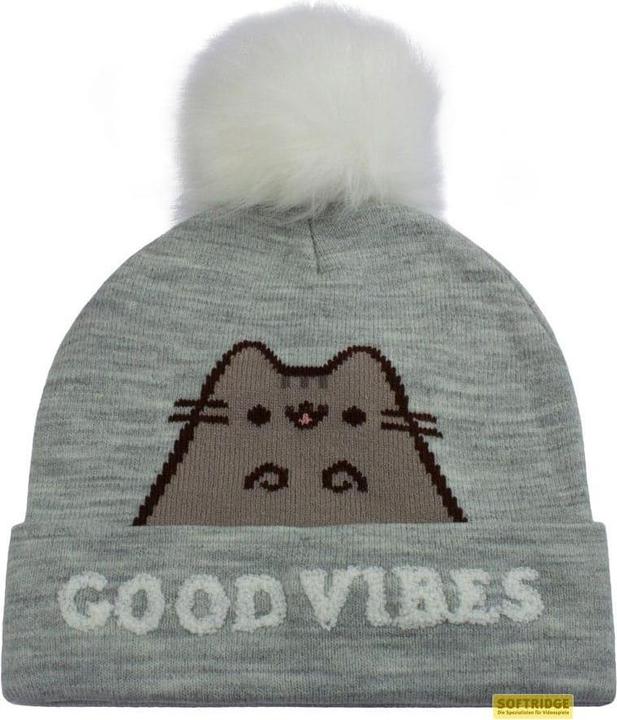 Actual product image Heroes Inc Pusheen - Bonnet à pompon Gris et Blanc Good Vibes