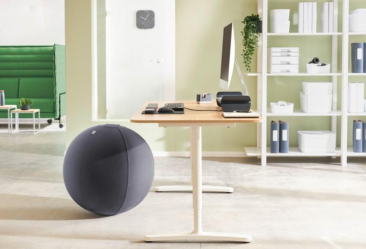 Productafbeelding Leitz Zitbal Active Ø 55cm fluweelgrijs (55 cm)