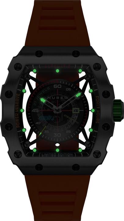 Actual product image Nubeo NB-6080-01 Men's watch Huygens Automatic Limited 43mm 5ATM