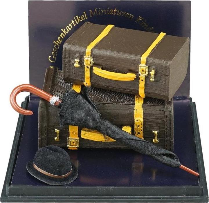 Produktbild Reutter 001.748/7 - Kofferset, Miniatur, mit Hut und Regenschirm