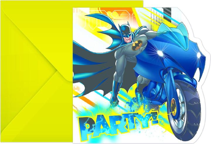 Actual product image Procos Invitations - Batman (6pcs)