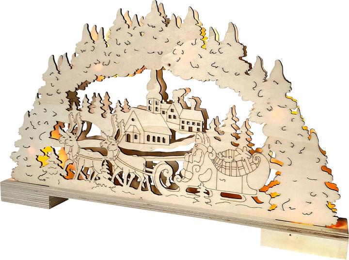 HTI-Living Schwibbogen Weihnachtsschlitten
