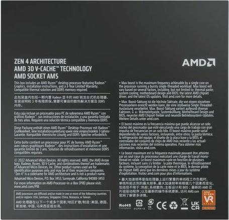 Produktbild AMD Ryzen 7 7800X3D (AM5, 4.20 GHz, 8 -Core)