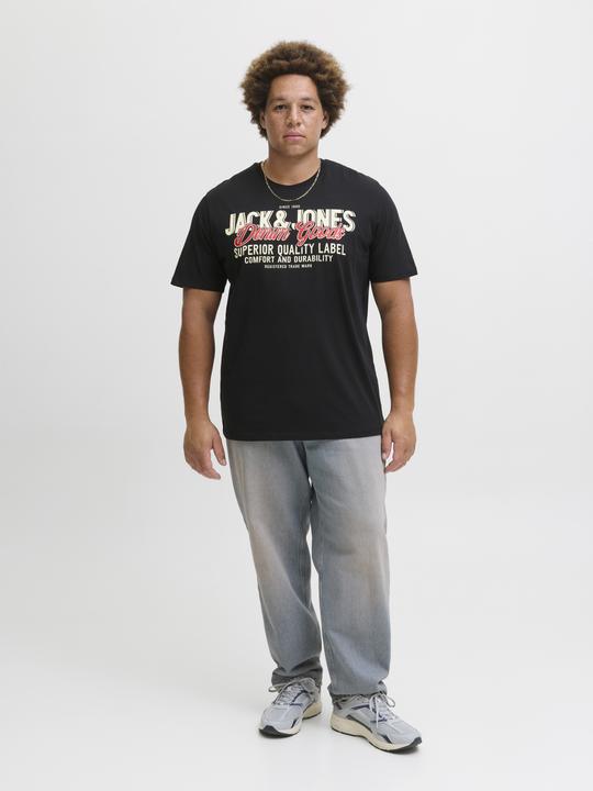Actual product image Jack & Jones Jjelogo Tee Ss Oneck 2 Col Aw25 Noos Pls (XXL)