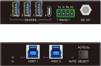 Immagine prodotto Tesca Sélecteur USB3 Gen2 ( 2 porte Host USB-B, 3 porte USB-A e 1 USB-C ), 10,2 Gbps