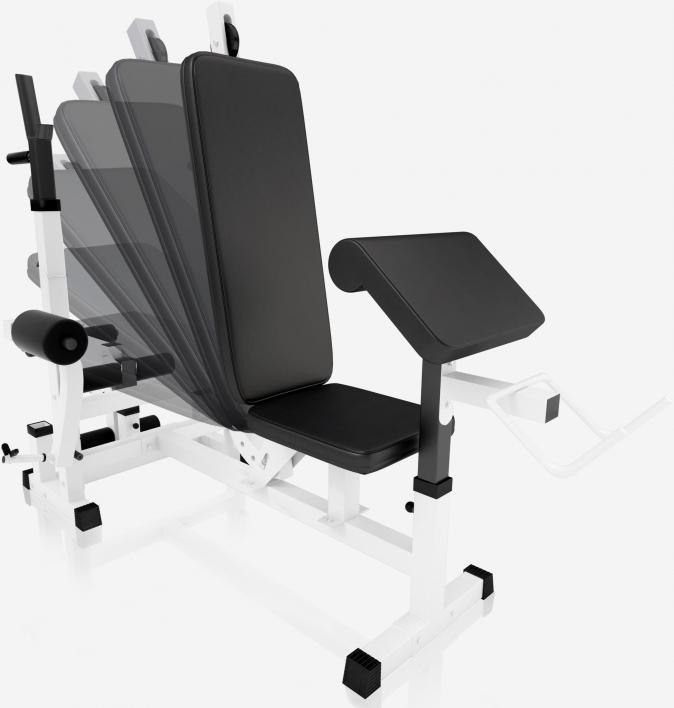Produktbild Gorilla Sports Hantelbank Kraftstation & Langhantelset