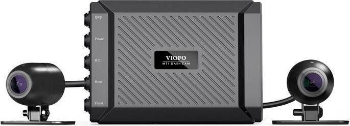 Immagine prodotto Viofo MT1 Telecamera da cruscotto 1080P a doppio canale per motocicli (WiFi, Ricevitore GPS, Accelerometro, Full HD)