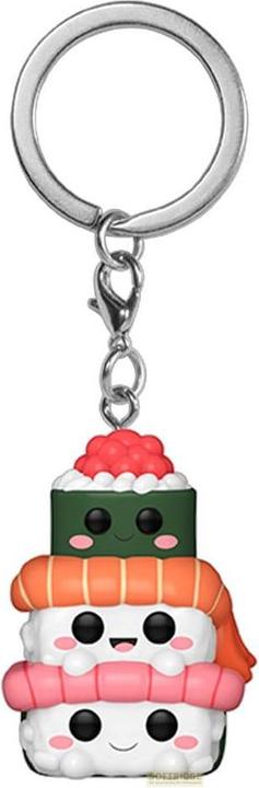 Actual product image Funko Kawaii Foodies Pocket POP! Vinyl Schlüsselanhänger 4 cm Sushi Stack Display (12)