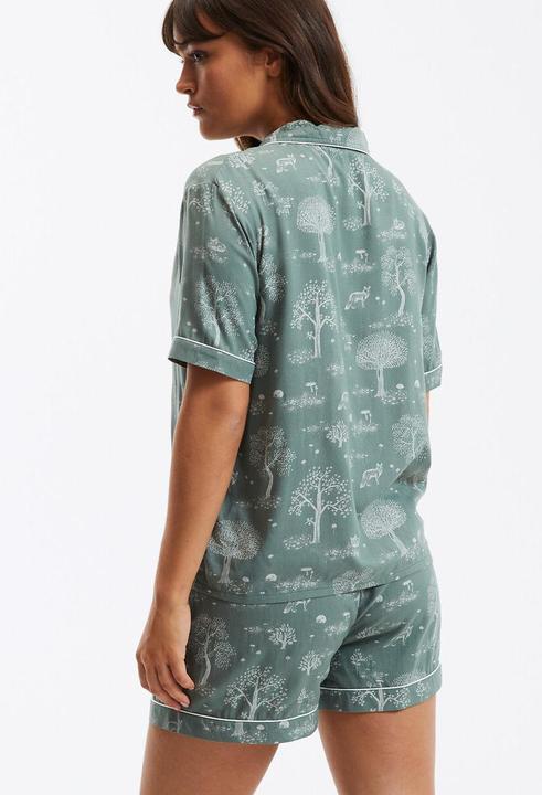 Actual product image La Redoute Collections Short pyjamas with natural print (42)