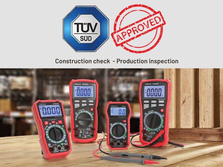 Actual product image Velleman Robust true RMS digital multimeter with automatic measuring range - CAT III - 1000 V - 8 Fu (CAT III)
