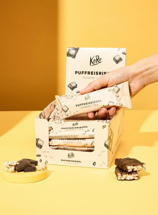 Produktbild KoRo Riegel aus braunem Vollkornreis überzogen mit dunkler Schokolade (1 Stk., 360 g)