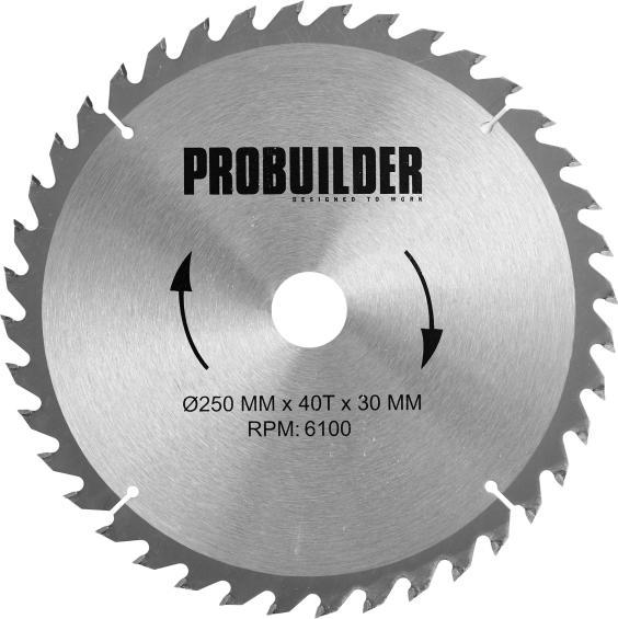 Produktbild Probuilder KLINGE Ø250X30X3.0MM T40