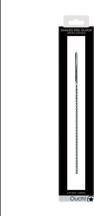Actual product image Ouch! Urethral Sounding - Metal Dilator - 6mm