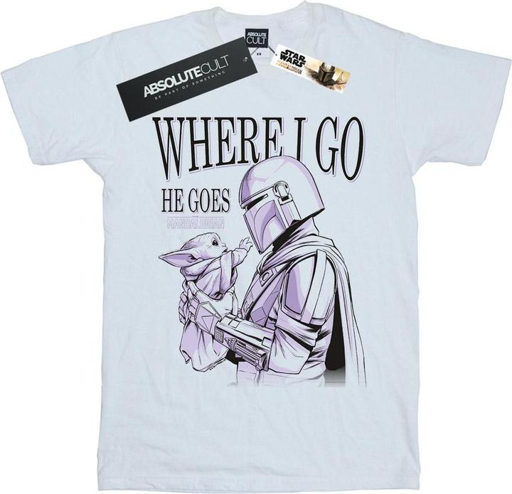 Star Wars The Mandalorian Where I Go TShirt (XL)