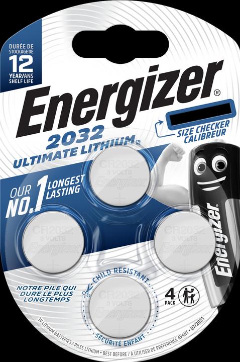 Energizer CR2032 Ultimate Lithium (4 Stk., CR2032, 235 mAh)