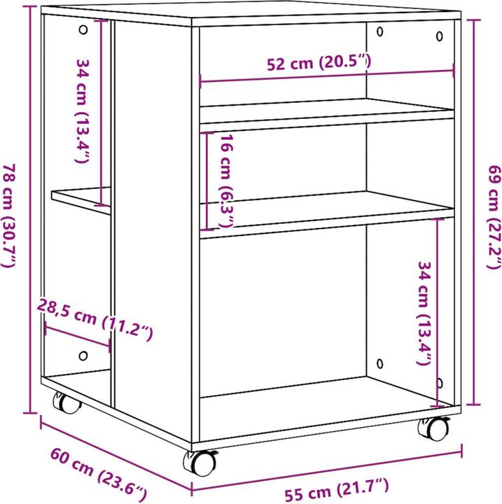 Produktbild VidaXL Logan (5 x 55 x 34 cm)