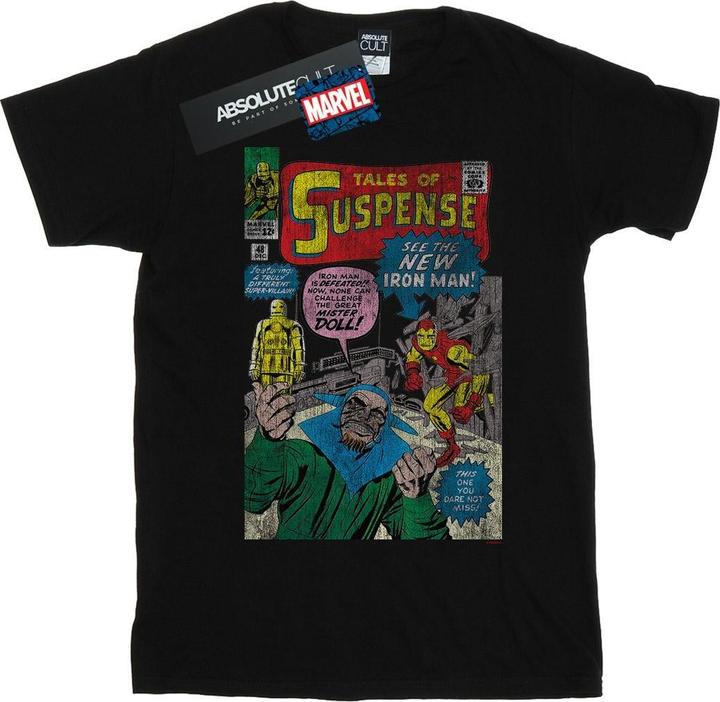 Iron Man Distressed Suspense Cover TShirt (L)