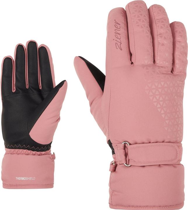 Ziener Alpine Damen Ski Handschuhe KISAR AS rosa - 6,5 (6.5)