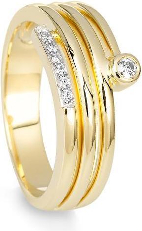 Breuning RING - BRILL. 0,093 Ct. H/si (56, 750/18 K Gold)