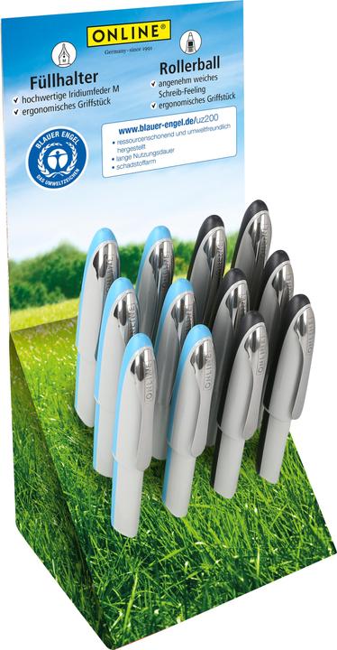 Produktbild Online Display Füllh.& Rollerball 20181/12 (Blauer Engel, 1 x)