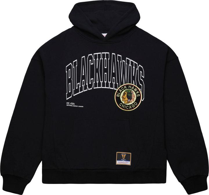 Mitchell & Ness M&N Fleece Oversized Hoody Chicago Blackhawks - M (M)