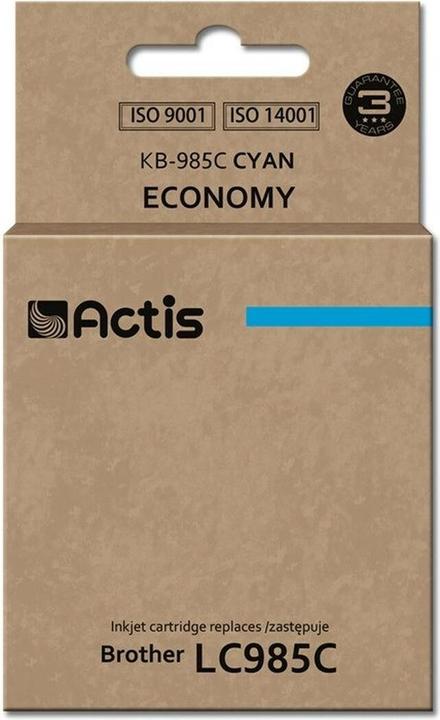 Actual product image Factis KB-985C tusz Brother LC985 cyan - Compatible - ink cartridge (C)