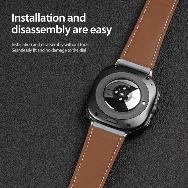 Actual product image Dux Ducis YA Series genuine leather strap (47 mm, Genuine leather)