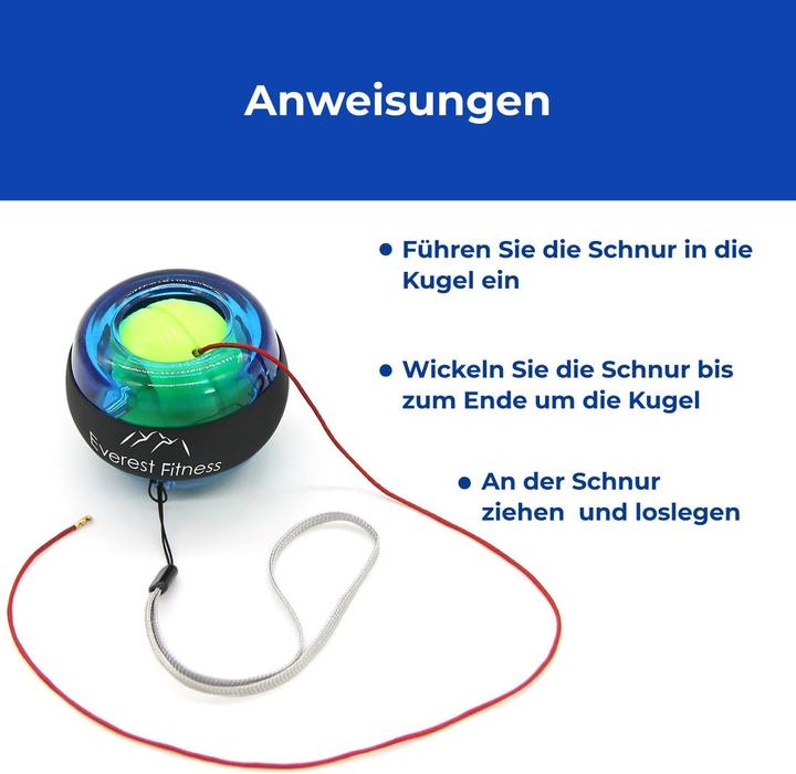 Produktbild Everest Fitness Gyrotwister Hand- und Armtrainer mit LED Zähler