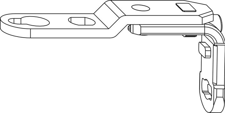 Immagine prodotto Maco MM Braccio di cerniera girevole AS/PVC/DTuni per cerniera girevole/inclinata 120 kg, argento
