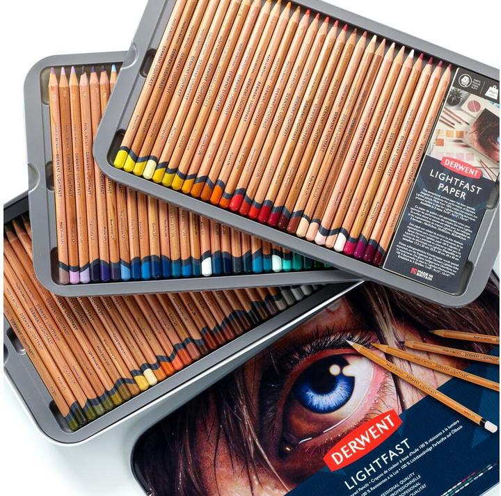 Image du produit Derwent Crayons de couleur Lightfast, 4 mm, multicolore, 100 pièces (Multicolore, 100 x)