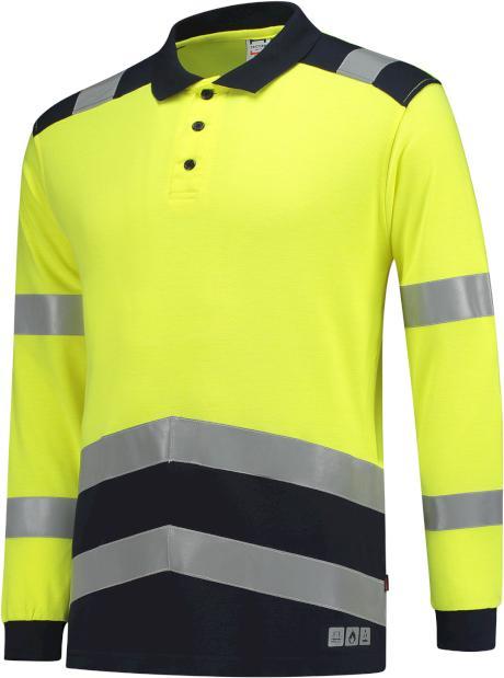 Tricorp 203003FluoryellowInkXS Poloshirt Multinorm Bicolor (XS)