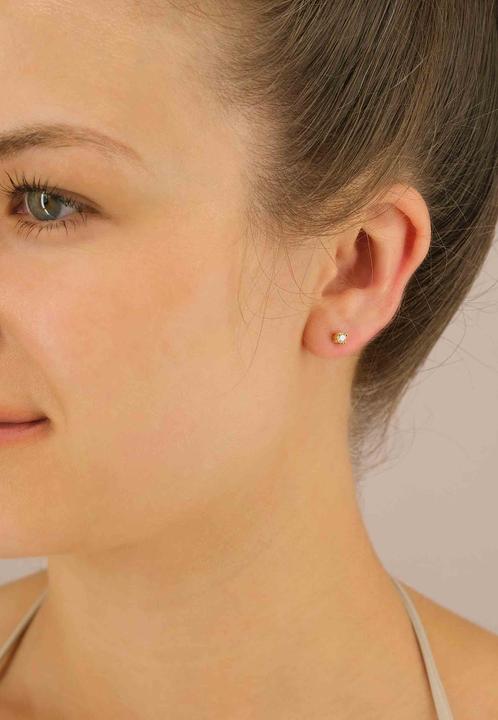 Image du produit Muau Boucles d'oreilles monture 4 poignées (Or jaune 750/18K)