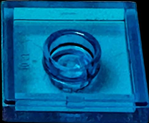 Actual product image LEGO 2x2 Tiles modified Jumper Plate Transparent Dark Blue - 87580 NEW! Lot 100x