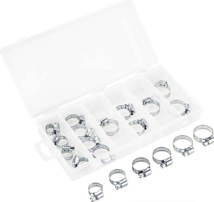 Actual product image Basetech 20-piece hose clamp set (20 pcs.)