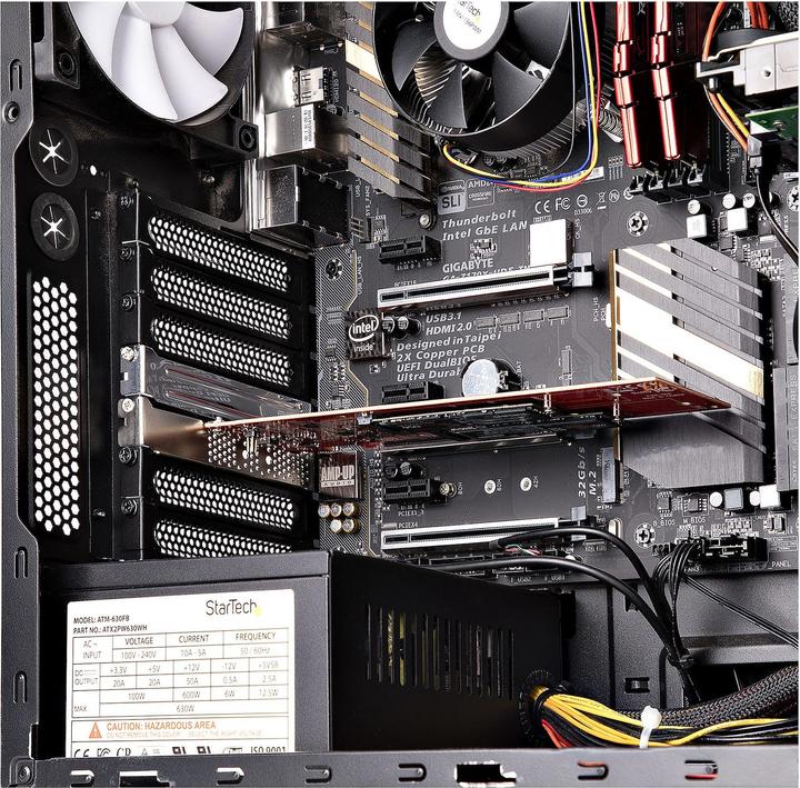 Actual product image StarTech M.2 PCIe SSD adapter