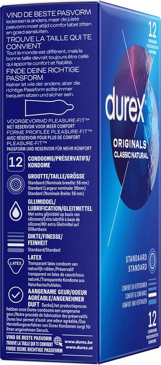 Actual product image Durex Classic Natural (12 pcs.)