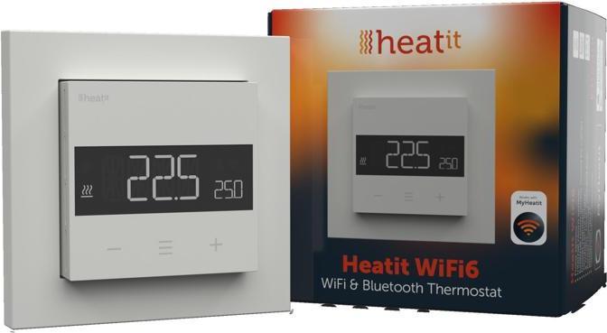 Heatit WiFi6 thermostat (White RAL 9003)