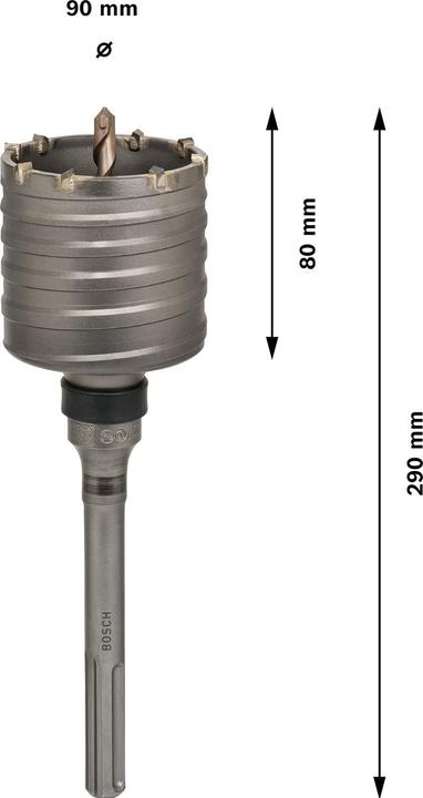 Produktbild Bosch Professional Zubehör PRO SDS max-5 Core Cutter, einteilig, 90 x 80 x 160 mm (90 Millimeter)